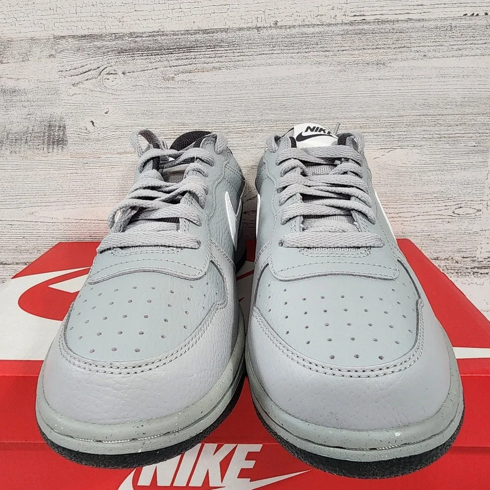 Nike Big Nike Low Mens Size 8‎ Light Smoke Grey Summit White Sneakers 355152-017
